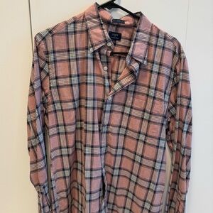 JCrew slim heat here’s cotton button down pink